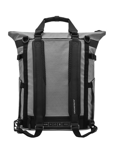 GROUNDTRUTH RIKR Technical Laptop Tote Backpack, 17L - view 2, Summit Grey