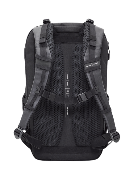 GROUNDTRUTH RIKR Everyday Travel Backpack, 20L, Eco-x Black - view 2, Eco-x Black