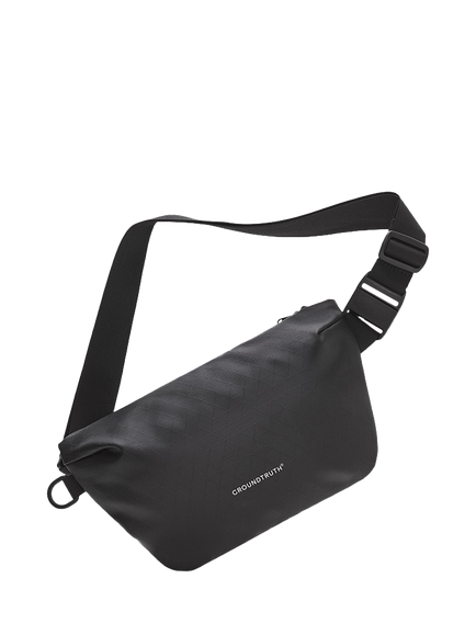 GROUNDTRUTH RIKR Cross-Body Sling Bag, 2.5L, Eco-x Black