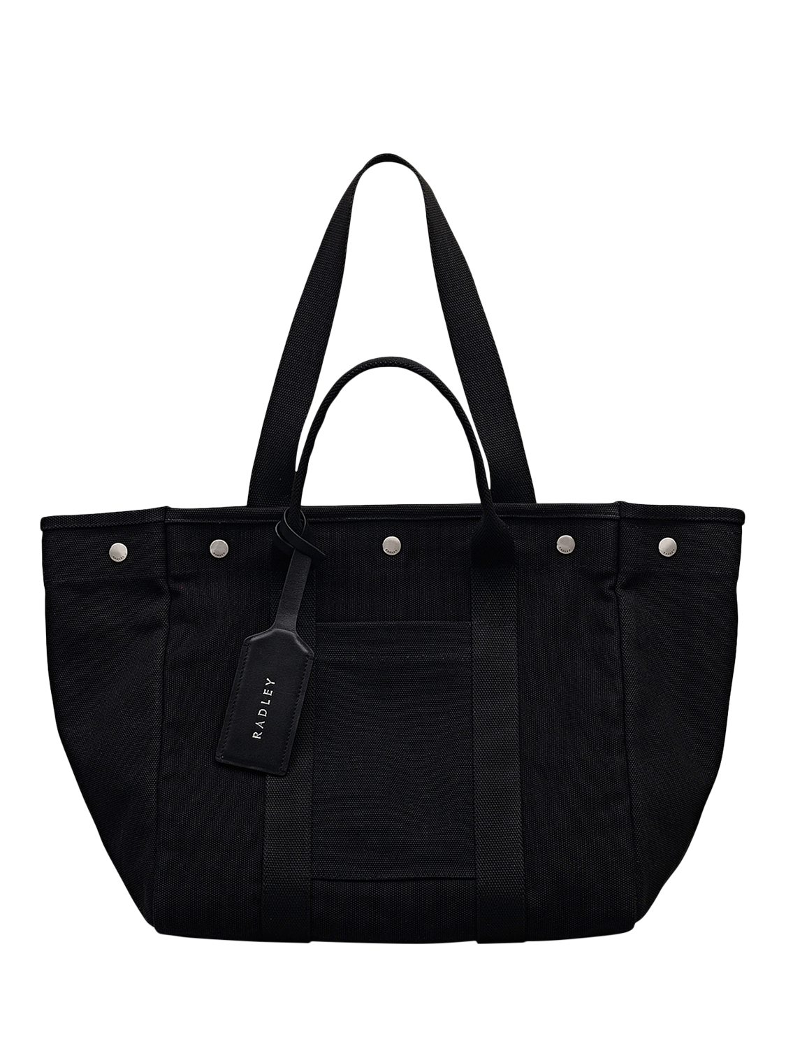 Product image 1 of 7, which shows Radley Hadleigh Place Canvas Tote Bag, Black