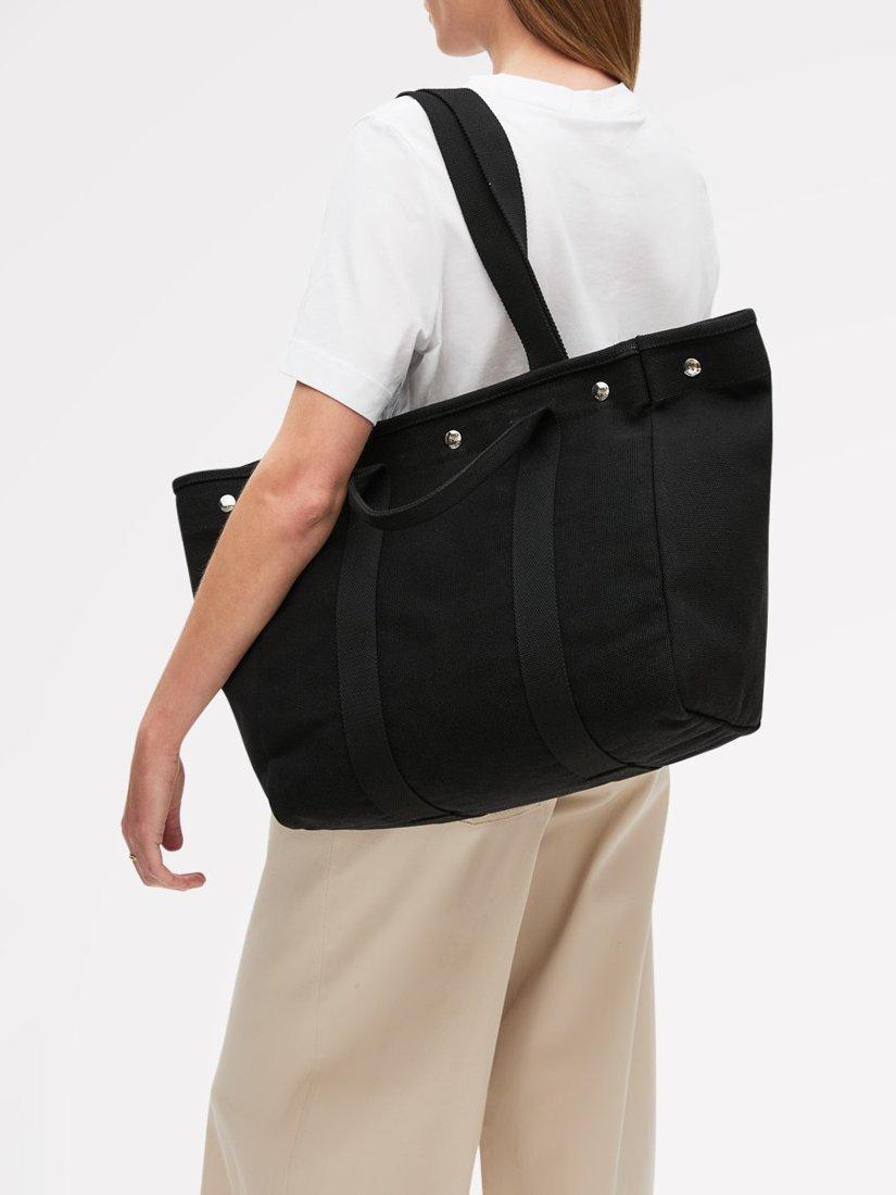 Product image 7 of 7, which shows Radley Hadleigh Place Canvas Tote Bag, Black