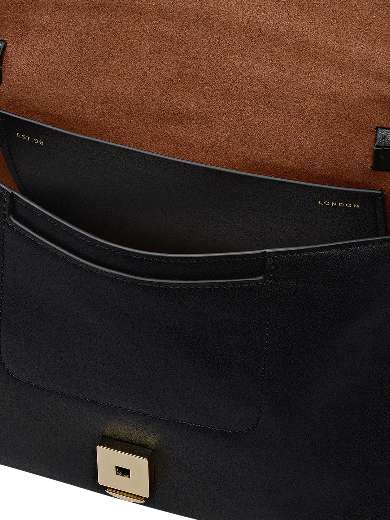 Product image 4 of 6, which shows Radley Mercer Street Medium Shoulder Bag, Black