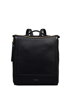 Radley Oak Street Leather Small Backpack, Black