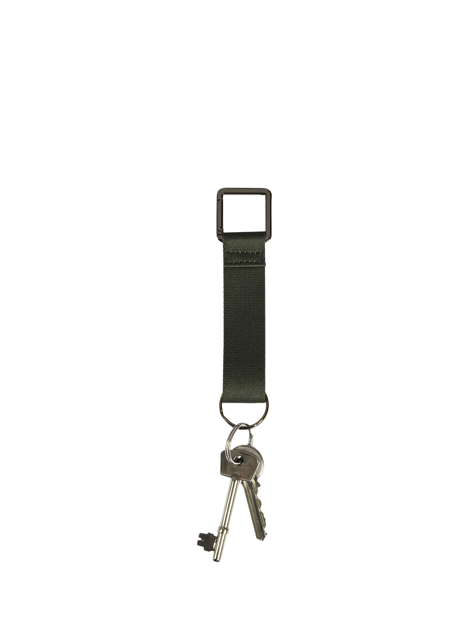 Product image 1 of 4, which shows Antler Icon Travel Keyring, Dark Forest Green