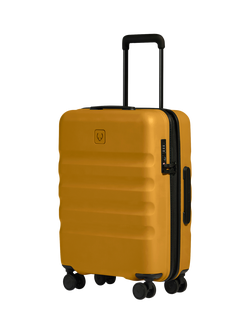 Antler Icon Stripe 4-Wheel 55cm Cabin Case, Mustard Yellow