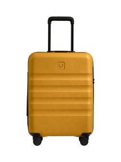 Antler Icon Stripe 4-Wheel 55cm Cabin Case - view 2, Mustard Yellow