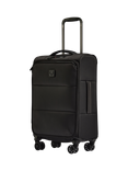 Antler Soft Stripe 2.0 4 Wheel 55cm Expandable Cabin Case, Black