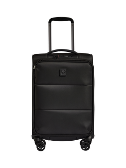 Antler Soft Stripe 2.0 4-Wheel Suitcase, 55cm, Sand - view 2, Black