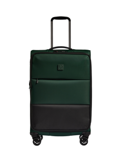 Antler Soft Stripe 2.0 Spinner Suitcase, 88L, Navy - view 2, Dark Forest Green