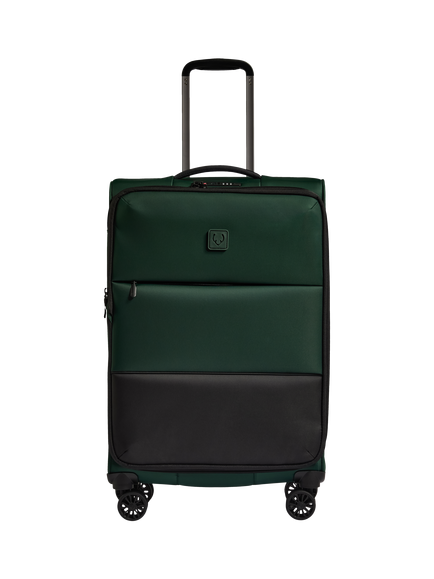 Antler Soft Stripe 2.0 Spinner Suitcase, 88L, Navy - view 2, Dark Forest Green