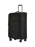 Antler Soft Stripe 2.0 4 Wheel 81cm Large Expandable Suitcase, Black