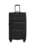 Antler Soft Stripe 2.0 4 Wheel 81cm Large Expandable Suitcase, Black