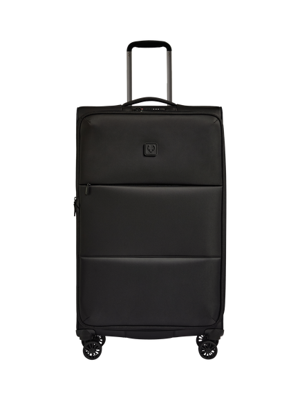 Antler Soft Stripe 2.0 4 Wheel 81cm Large Expandable Suitcase, Black - view 2, Black