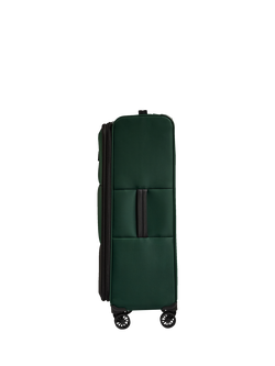 Antler Soft Stripe 2.0 4 Wheel 81cm Large Expandable Suitcase, Black - view 2, Dark Forest Green