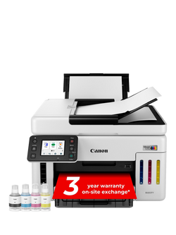 Canon MAXIFY GX6150 All-In-One Wireless Wi-Fi Printer, White, White