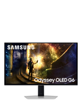 Samsung Odyssey OLED G61SD LS27DG612SUXXU Quad HD Gaming Monitor, 27”, Silver
