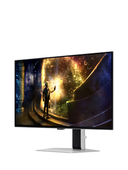 Samsung Odyssey OLED G61SD LS27DG612SUXXU Quad HD Gaming Monitor, 27”, Silver - view 2, Silver