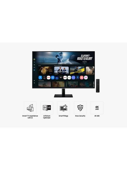 Samsung M70F LS32FM702UUXXU 4K Ultra HD Smart Monitor, 32”, Black - view 2, Black