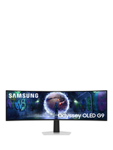Samsung Odyssey OLED G93SD LS49DG934SUXXU Dual QHD Gaming Monitor, 49”, Silver