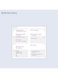 BLOX Stationery Slim Week to View 2026 Diary, Navy