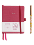 MUM's Office Mini 2026 Diary, Raspberry