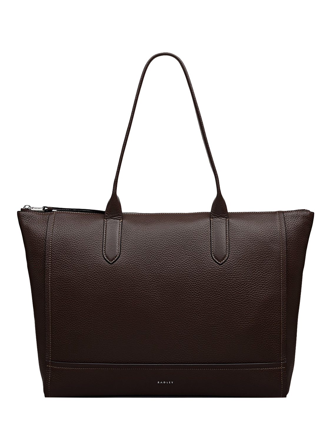 Product image 1 of 6, which shows Radley Oak Street Leather Tote Bag, Dark Oak