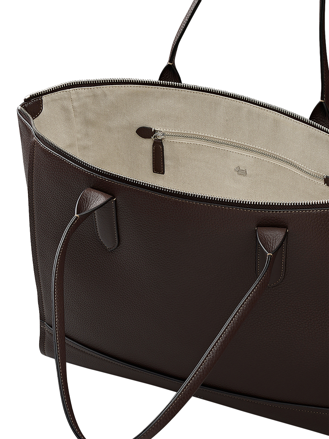 Product image 3 of 6, which shows Radley Oak Street Leather Tote Bag, Dark Oak