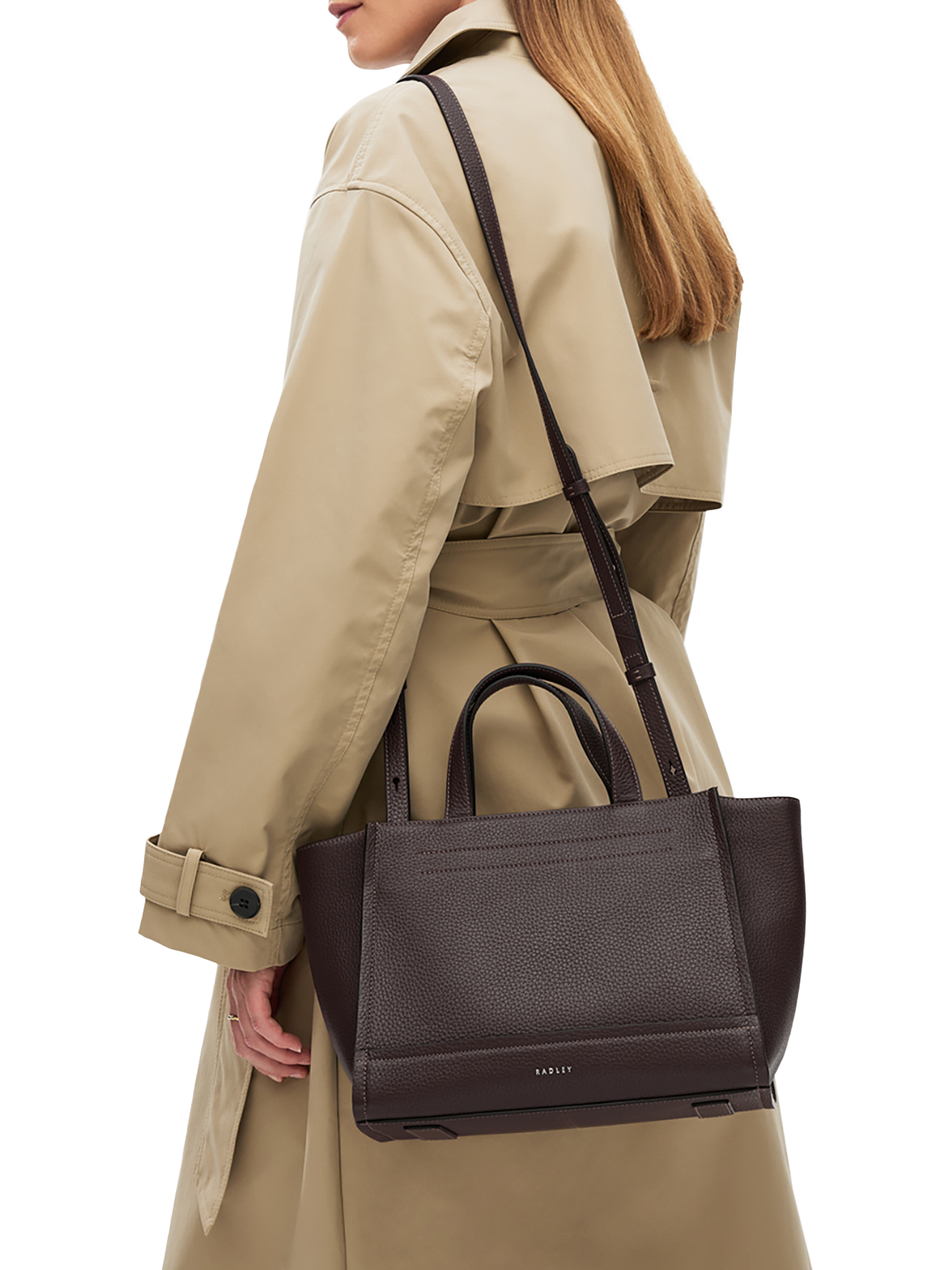 Product image 5 of 5, which shows Radley Oak Street Grab Bag, Dark Oak