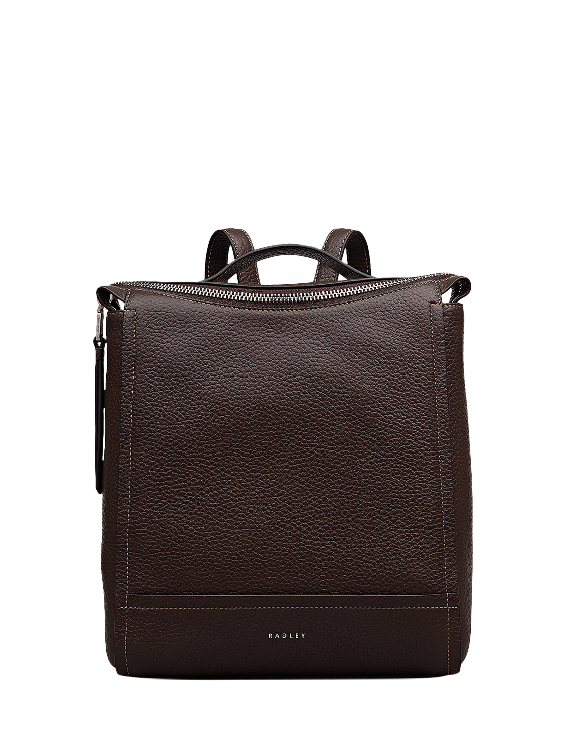 Product image 1 of 6, which shows Radley Oak Street Leather Small Backpack, Dark Oak
