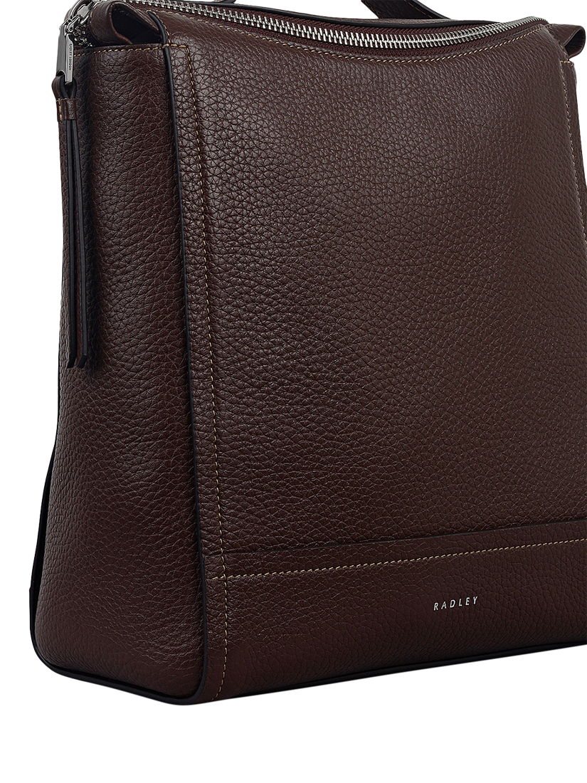 Product image 5 of 6, which shows Radley Oak Street Leather Small Backpack, Dark Oak