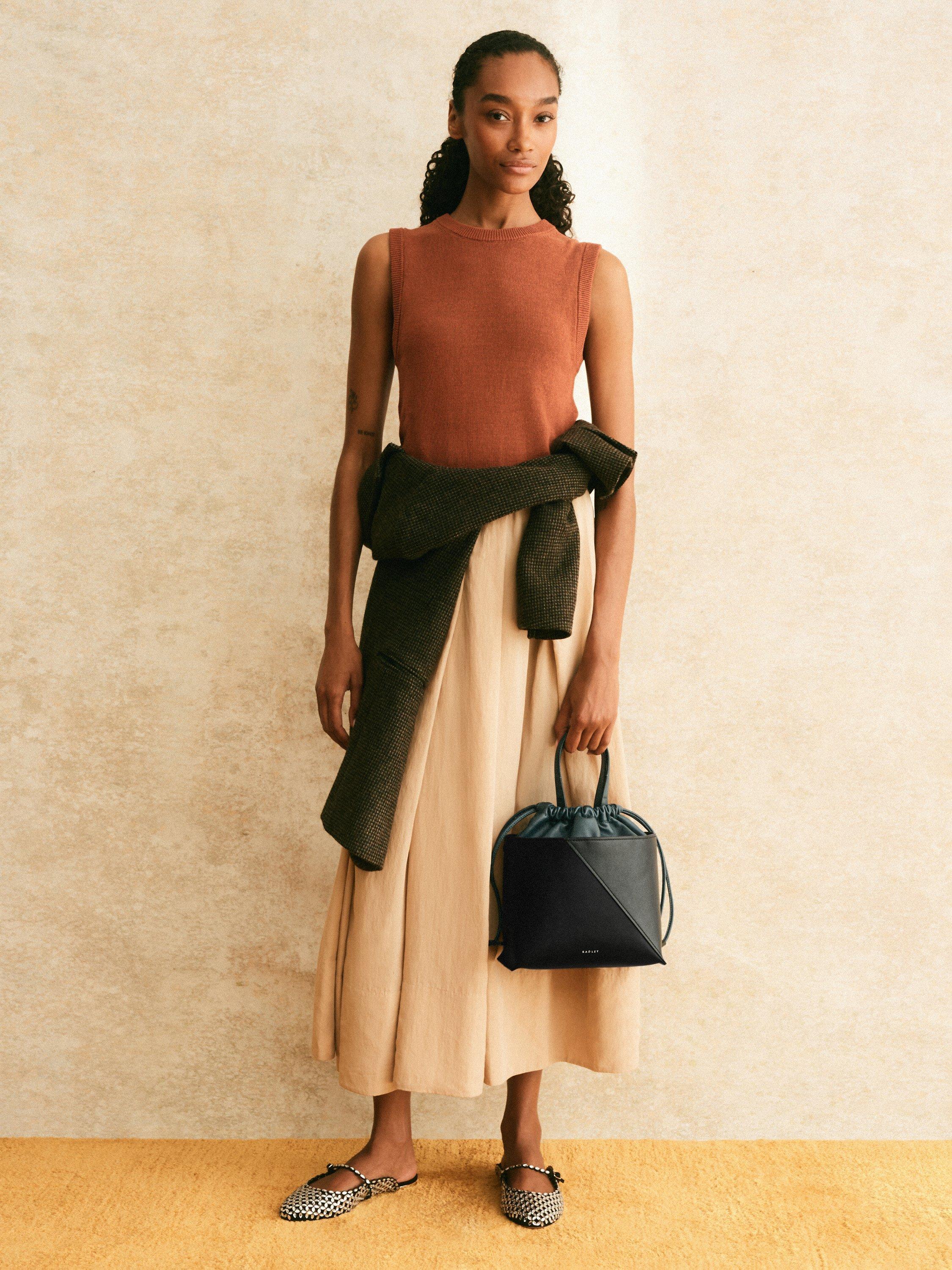 Product image 7 of 8, which shows Radley The Portobello Drawstring Crossbody, Black