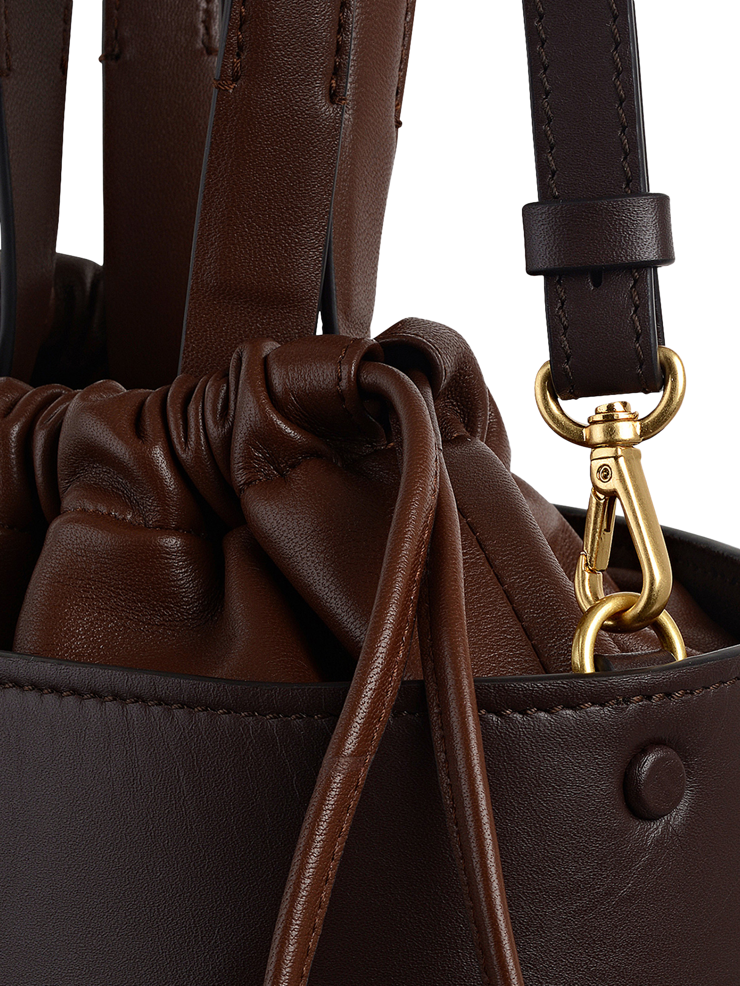 Product image 4 of 5, which shows Radley The Portobello Drawstring Crossbody, Dark Oak