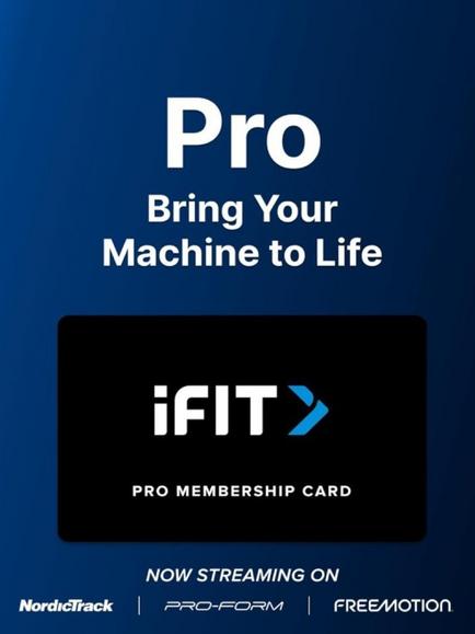 NordicTrack iFIT Pro 12 Month Membership - view 2, White/Blue
