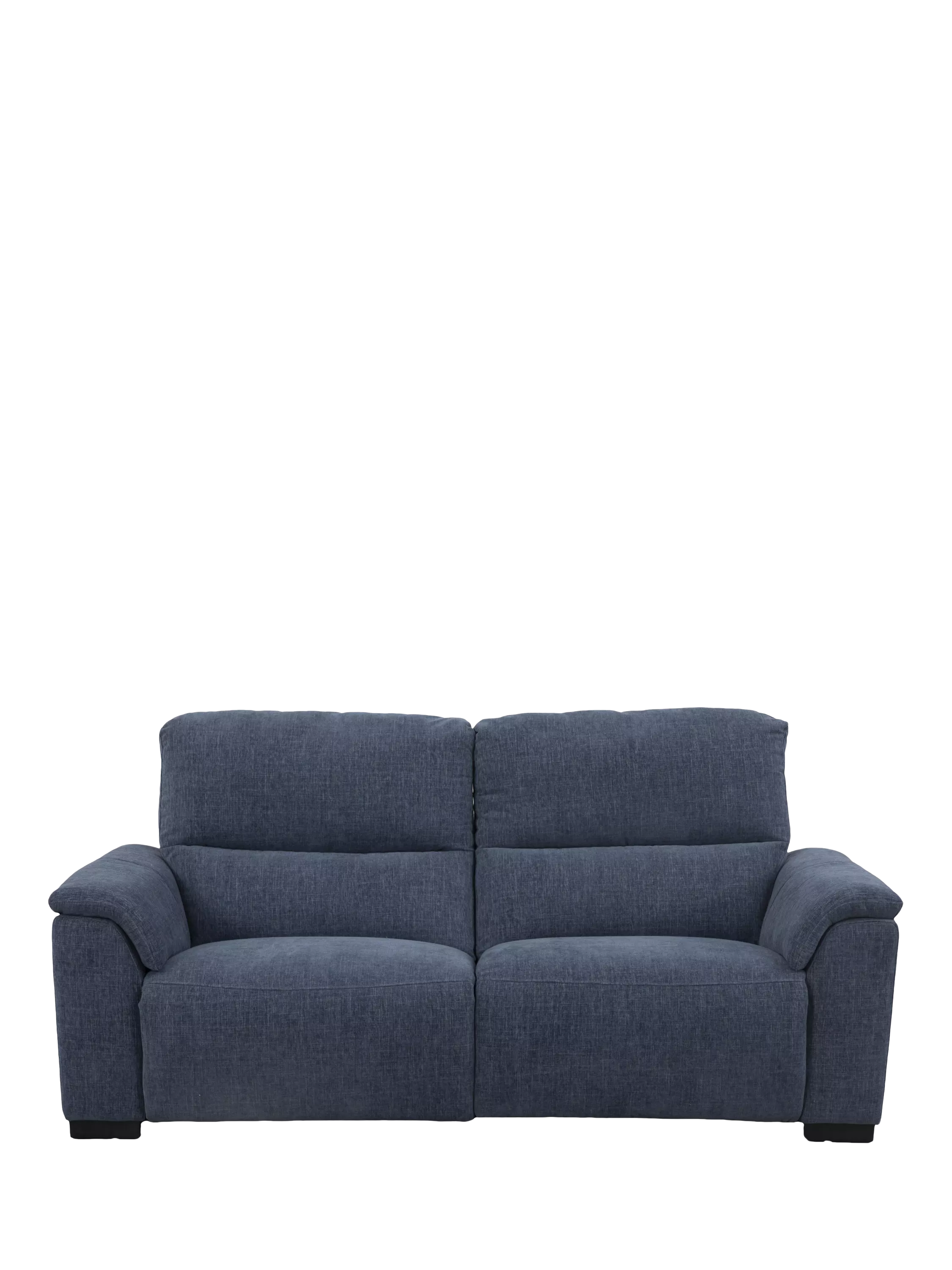 John Lewis Unwind Large 3 Seater Power Recliner Sofa, Blue Chenille
