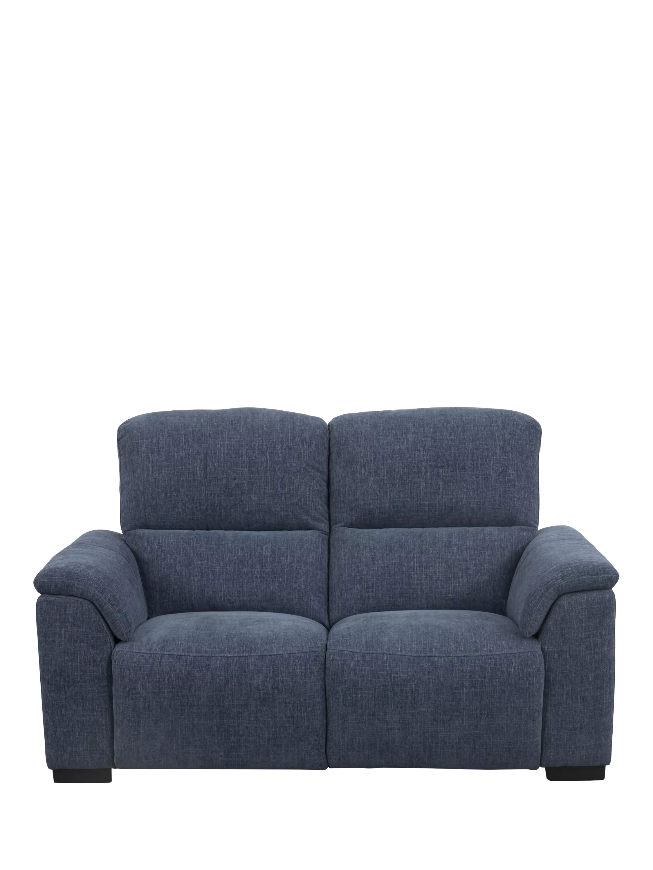 John Lewis Unwind Medium 2 Seater Power Recliner Sofa, Blue Chenille