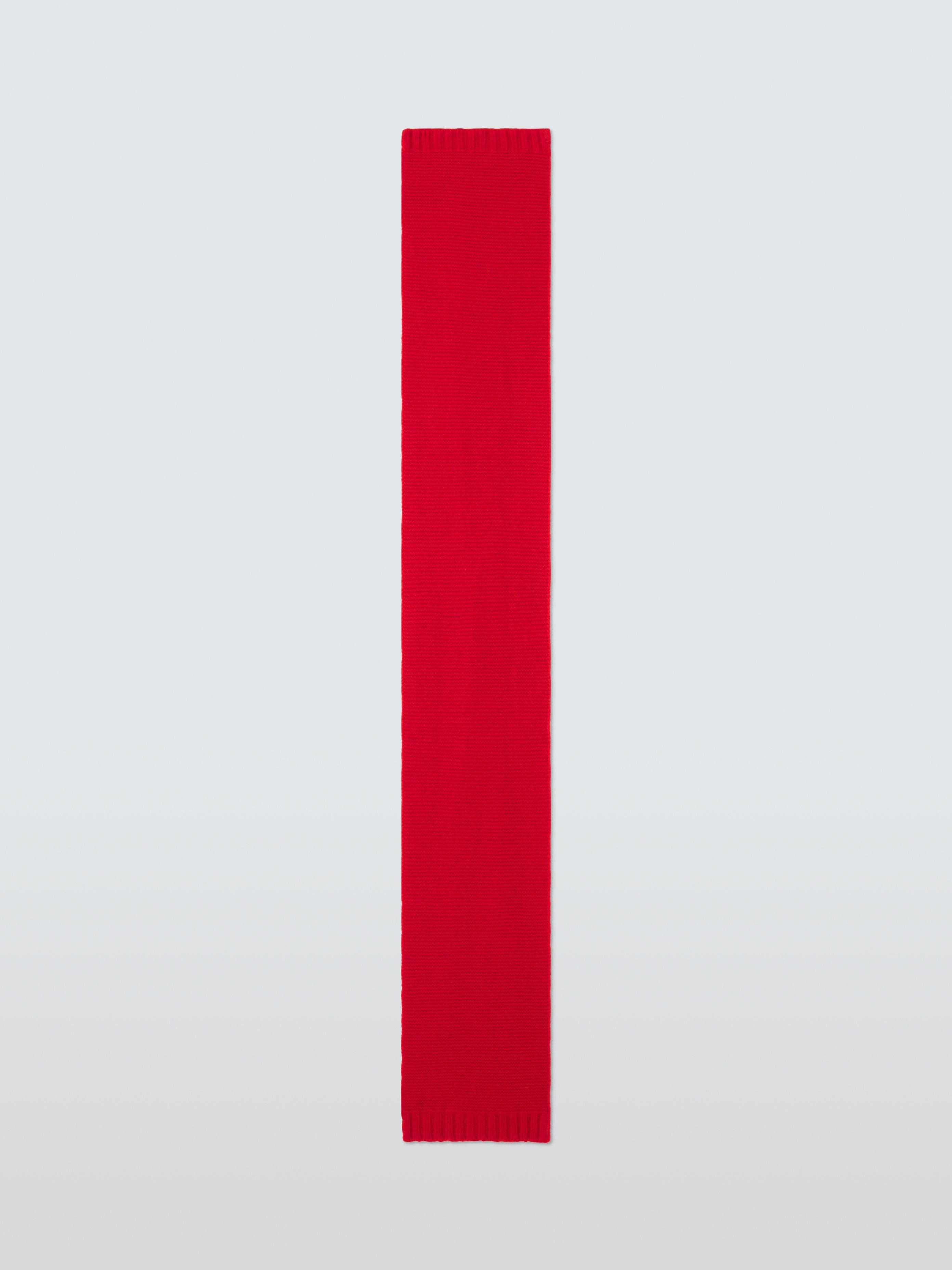 Product image 5 of 5, which shows John Lewis Wool Blend Purl Stitch Scarf, Red
