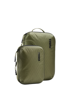 Thule Compression Packing Cube, Set of 2, Soft Green