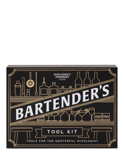 Gentlemen's Hardware Bartender's Kit, Black, Black