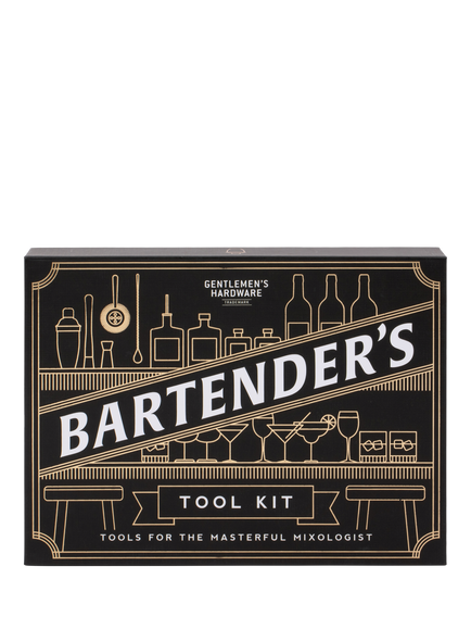 Gentlemen's Hardware Bartender's Kit, Black, Black