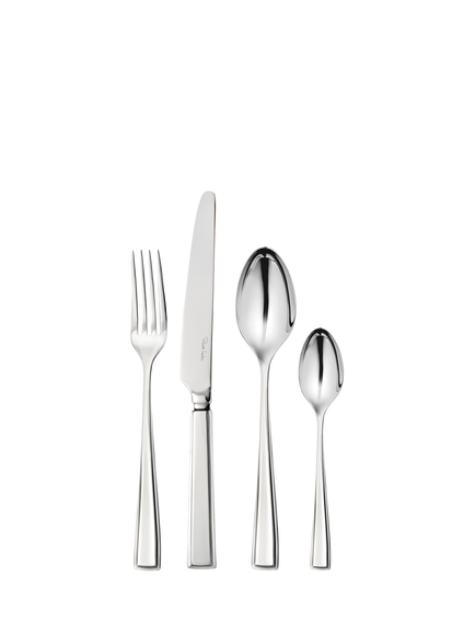 Robert Welch Fairford Bright Stainless Steel Cutlery Set, 24 Piece/6 Place Settings, Mirror-polished Finish