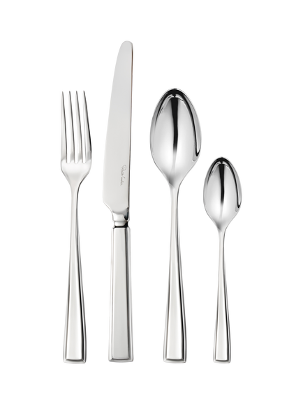 Robert Welch Fairford Bright Stainless Steel Cutlery Set, 42 Piece/6 Place Settings, Mirror-polished Finish