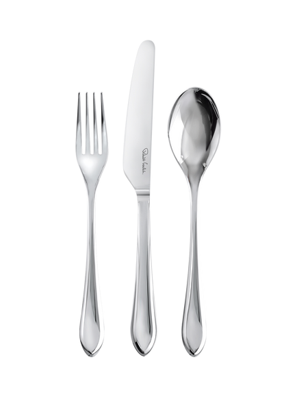 Robert Welch Kemble Bright Stainless Steel Cutlery Set, 42 Piece/6 Place Settings, Mirror-polished Finish