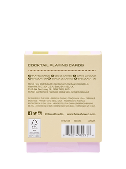 Here's How Cocktail Playing Cards - view 2, Multi