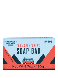 Gentlemen's Hardware Basil & Neroli Soap, 190g, Blue