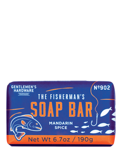 Gentlemen's Hardware Mandarin Spice Soap, 190g, Blue