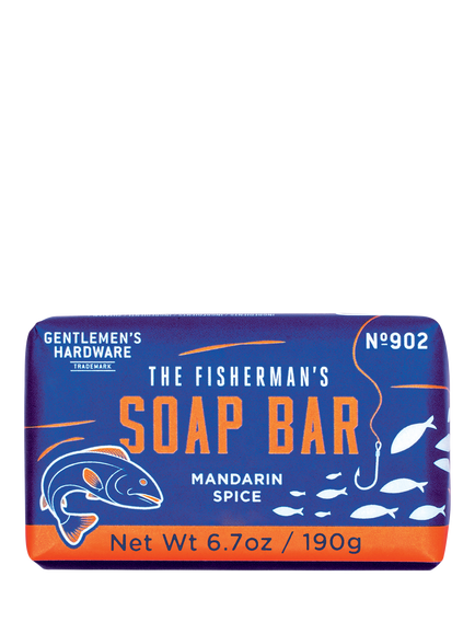 Gentlemen's Hardware Mandarin Spice Soap, 190g, Blue
