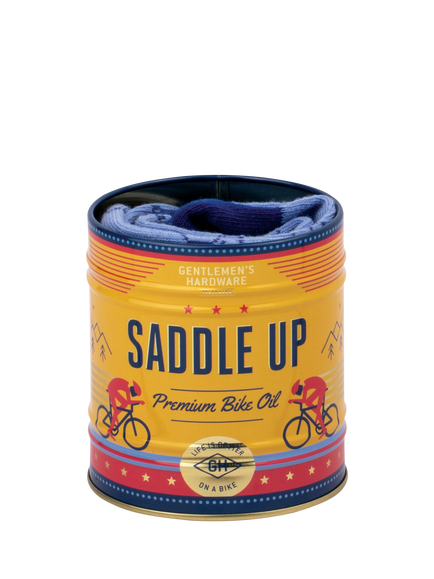 Gentlemen's Hardware Bike Socks in a Can, Blue, Blue
