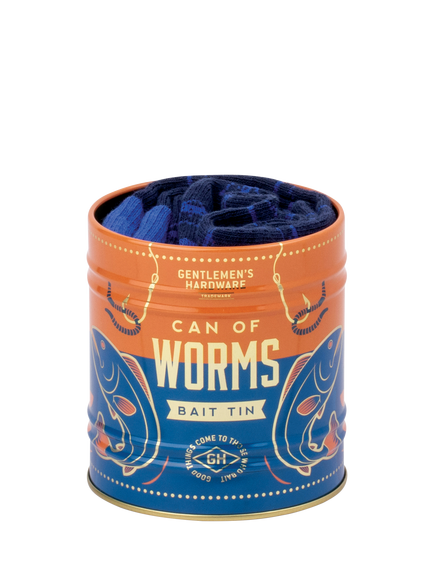 Gentlemen's Hardware Fishing Socks in a Can, Blue, Blue