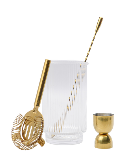 Here's How The Renley Bar Tool Set, Gold, Gold