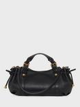 Gerard Darel 12H Leather Duffle Bag, Black/Gold